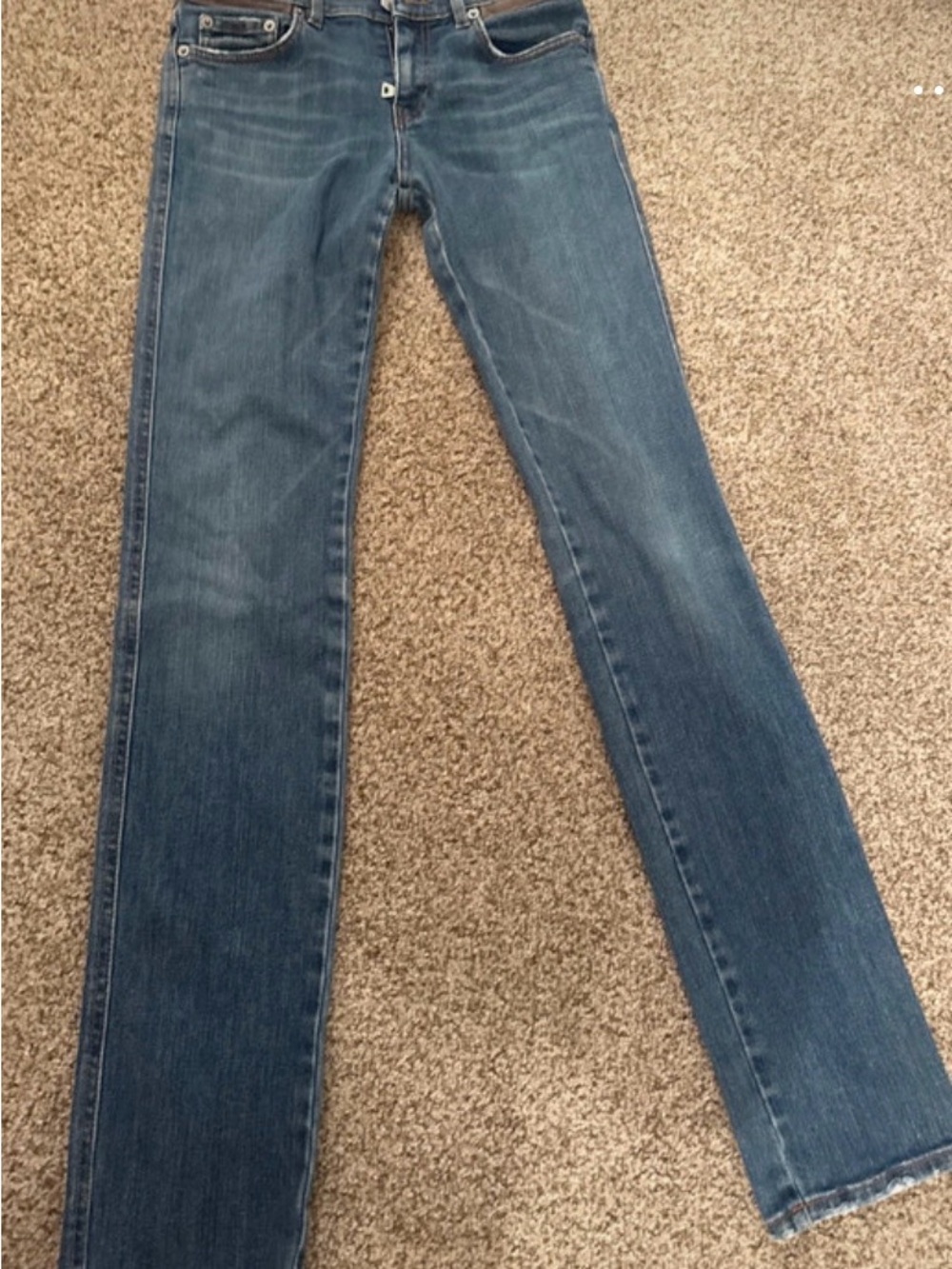 Prada Women's Straight-Leg Jeans in Medium Blue Denim